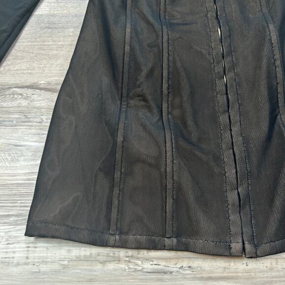 With Jéan Black Mesh Corset Mini Dress Long Sleeve Size M - Picture 7 of 11